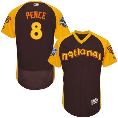 Hunter Pence San Francisco Giants brown All-Star jersey