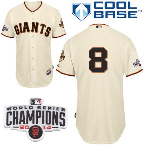 Hunter Pence San Francisco Giants cream jersey