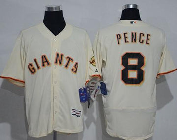 Hunter Pence San Francisco Giants cream Authentic jersey