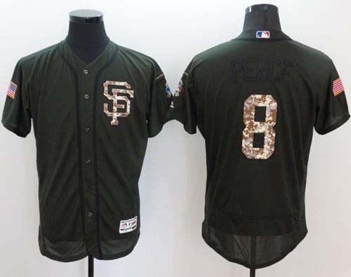 Hunter Pence San Francisco Giants green Salute To Service jersey