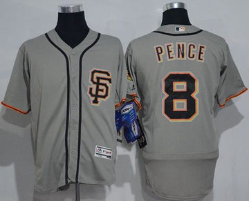Hunter Pence San Francisco Giants grey Authentic jersey