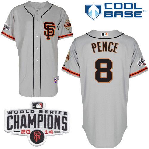Hunter Pence San Francisco Giants grey Road jersey