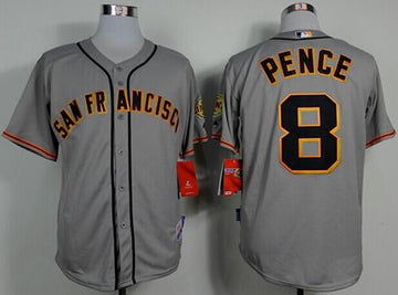 Hunter Pence San Francisco Giants grey Road jersey