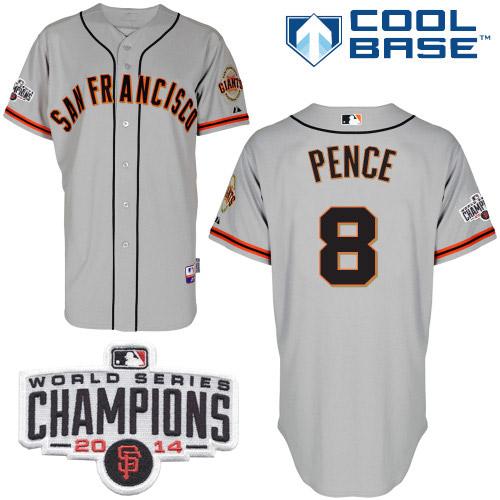 Hunter Pence San Francisco Giants grey Road jersey