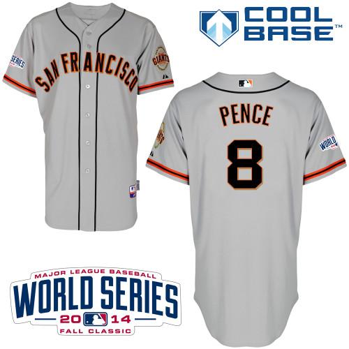 Hunter Pence San Francisco Giants grey Road jersey