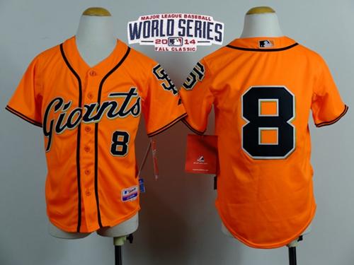 Hunter Pence San Francisco Giants orange Alternate jersey