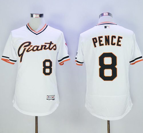 Hunter Pence San Francisco Giants white Authentic jersey