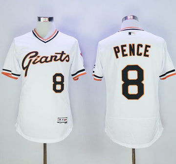Hunter Pence San Francisco Giants white Authentic jersey