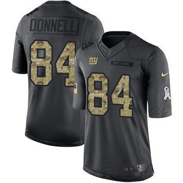 Giants #84 Larry Donnell Black 2016 Salute to Service Jersey