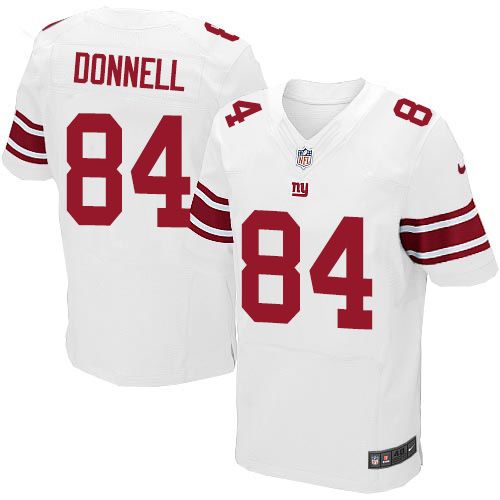 Giants #84 Larry Donnell White Elite Jersey