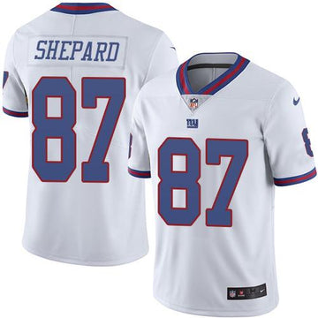 Giants #87 Sterling Shepard White Rush Jersey