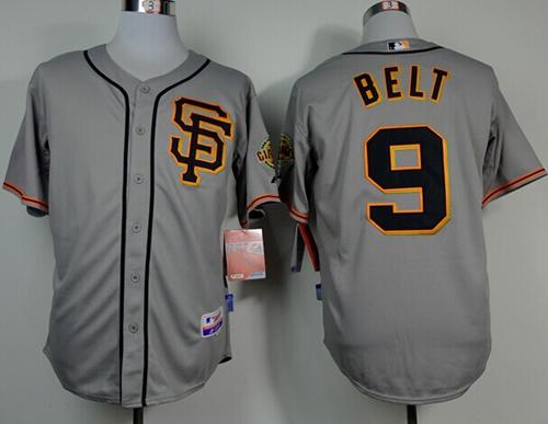 Brandon Belt San Francisco Giants grey Road jersey