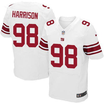 Giants #98 Damon Harrison White Elite Jersey