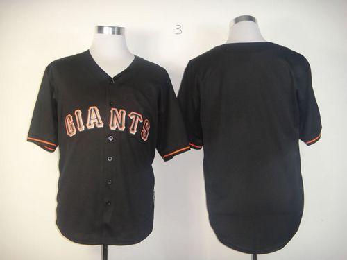 Custom San Francisco Giants black Fashion jersey