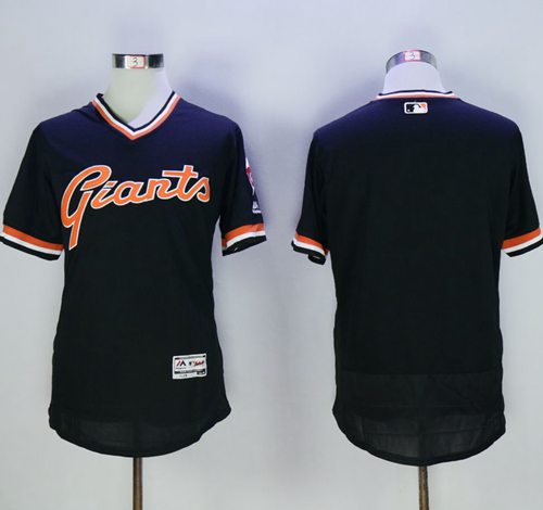 Custom San Francisco Giants black Authentic jersey