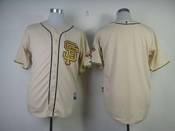 Custom San Francisco Giants cream jersey