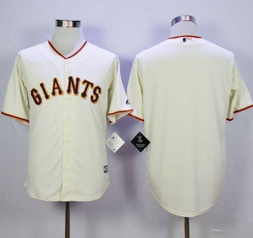 Custom San Francisco Giants cream Home jersey