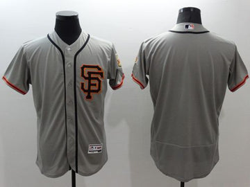 Custom San Francisco Giants grey Authentic jersey