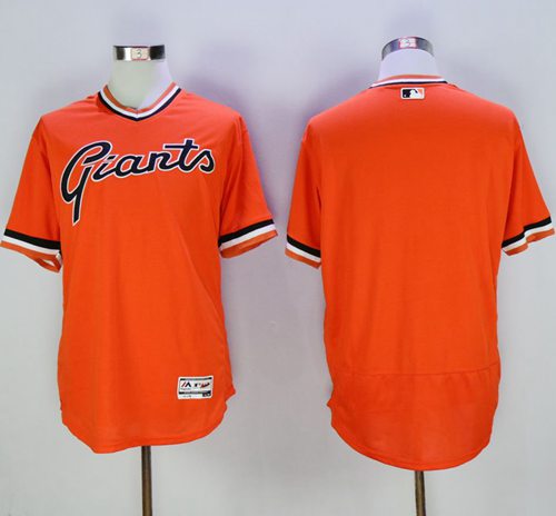 Custom San Francisco Giants orange Authentic jersey