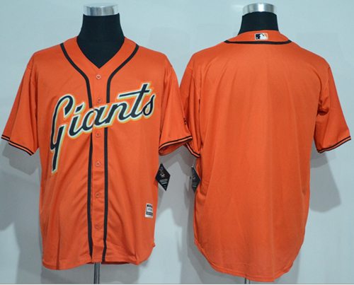 Custom San Francisco Giants orange Alternate jersey