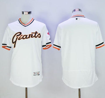 Custom San Francisco Giants white Authentic jersey