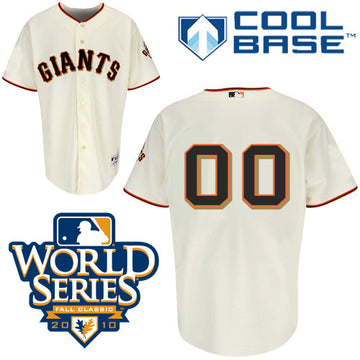 Custom San Francisco Giants cream Authentic jersey