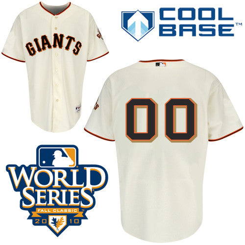 Custom San Francisco Giants cream Authentic jersey