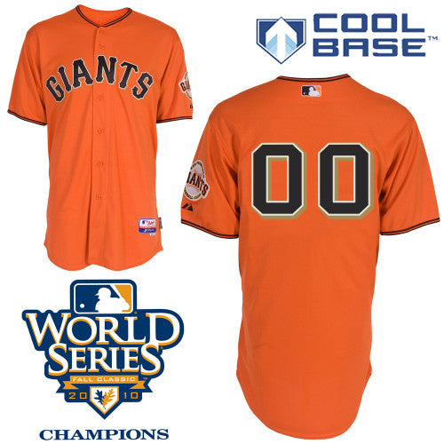 Custom San Francisco Giants orange Authentic jersey