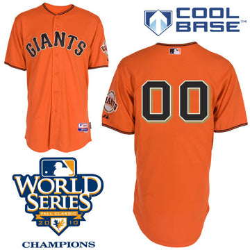 Custom San Francisco Giants orange Authentic jersey