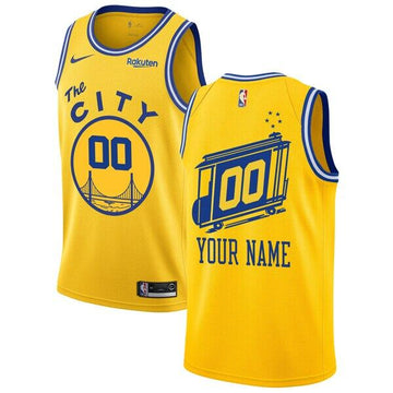 Golden State Warriors gold Classic jersey