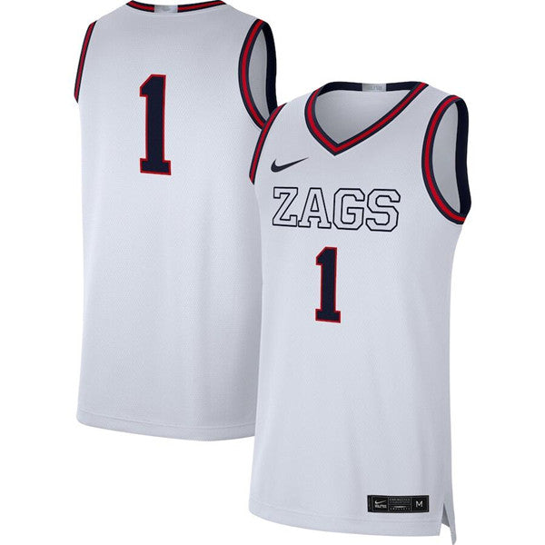 Gonzaga Bulldogs white jersey