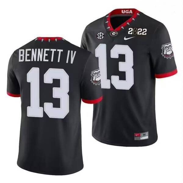 Stetson Bennett Gonzaga Bulldogs black Game jersey