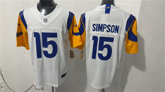 Ty Simpson Los Angeles Rams white Vapor jersey