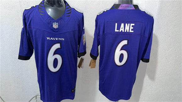 Ja'Kobi Lane Baltimore Ravens purple Vapor jersey
