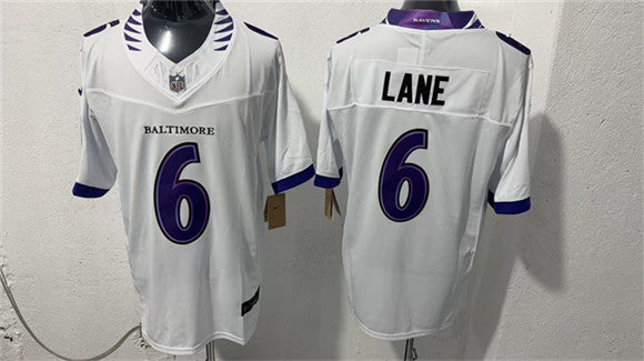 Ja'Kobi Lane Baltimore Ravens white Vapor jersey