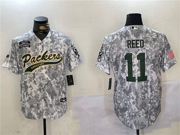 Jayden Reed Green Bay Packers green Salute To Service jersey