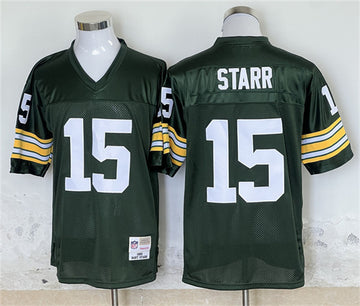 Bart Starr Green Bay Packers green Throwback jersey