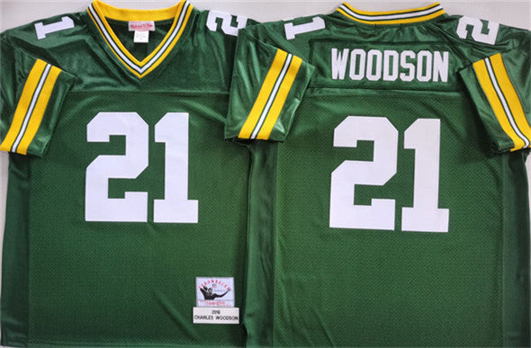 Charles Woodson Green Bay Packers green Throwback jersey