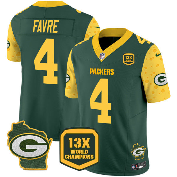 Brett Favre Green Bay Packers green Home jersey