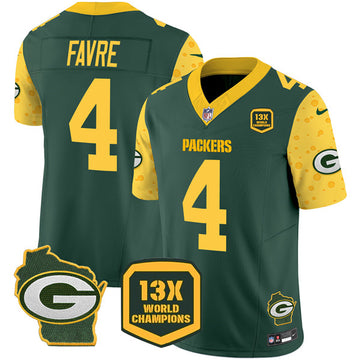 Brett Favre Green Bay Packers green Home jersey