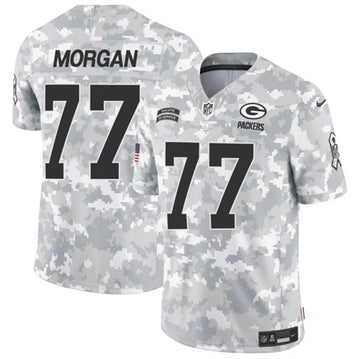 Jordan Morgan Arctic Green Bay Packers green Salute To Service jersey