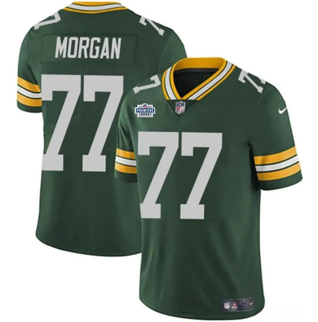 Jordan Morgan Green Bay Packers green jersey