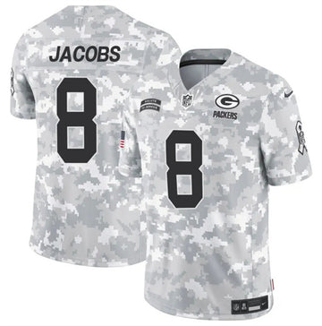 Josh Jacobs Arctic Green Bay Packers green Salute To Service jersey