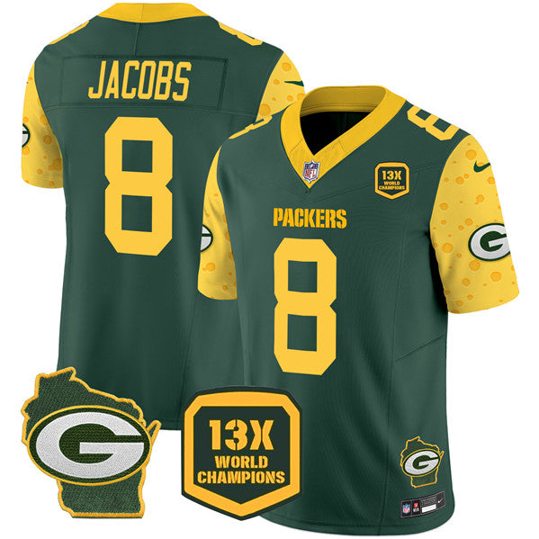 Josh Jacobs Green Bay Packers green Home jersey