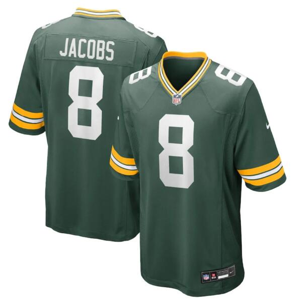 Josh Jacobs Green Bay Packers green Game jersey