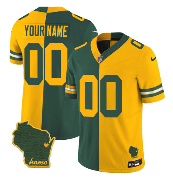 Custom Green Bay Packers green Home jersey