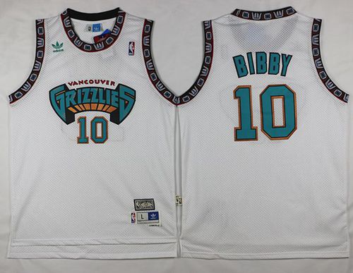 Mike Bibby Memphis Grizzlies white Throwback jersey