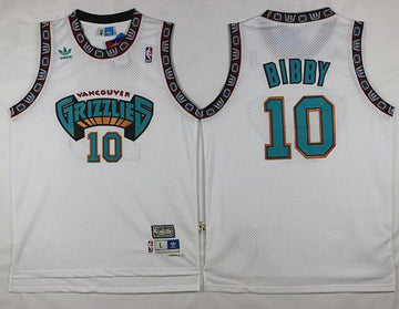 Mike Bibby Memphis Grizzlies white Throwback jersey