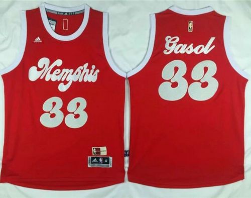 Marc Gasol Memphis Grizzlies red jersey
