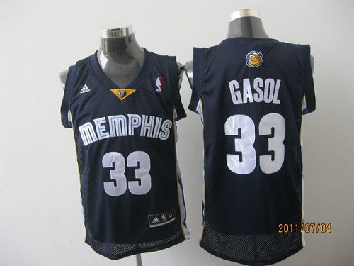 Marc Gasol Revolution Memphis Grizzlies blue jersey
